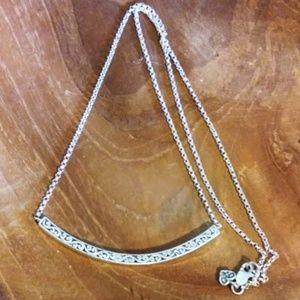 Retired Lois Hill Carved Scroll Necklace 20 inches